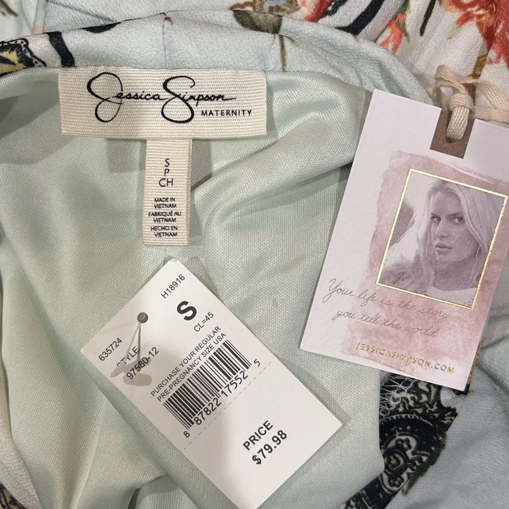 Jessica Simpson Maternity Dress with Feather Tag - Picture 6 of 6